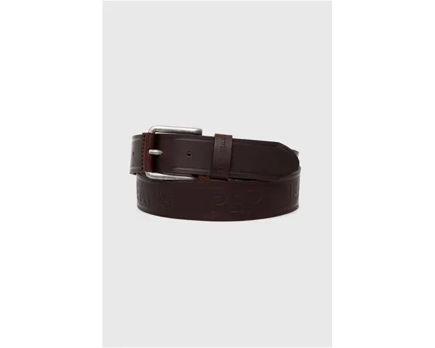 Pepe Jeans curea de piele DAYTON BELT barbati, culoarea maro, PM021027