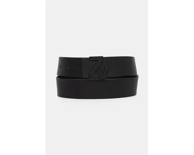 ZADIG&VOLTAIRE curea de piele barbati, culoarea negru, LMBT00001