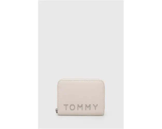 Tommy Jeans portofel femei, culoarea bej, AW0AW16390