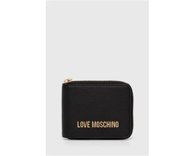 Love Moschino portofel femei, culoarea negru, JC5639PP1LLD0000