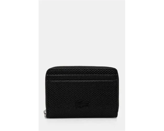 Lacoste portofel de piele femei, culoarea negru, NF3855KL