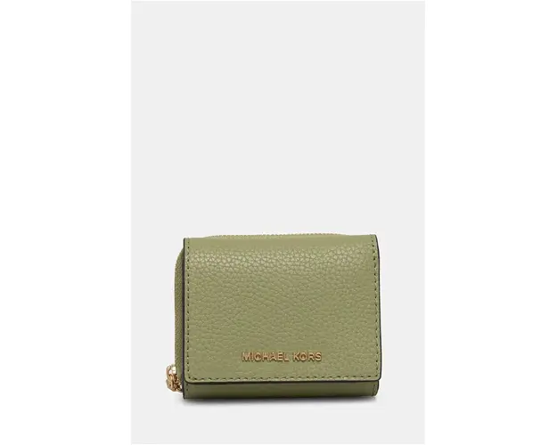 MICHAEL Michael Kors portofel de piele femei, culoarea verde, 32S4G8ED8L
