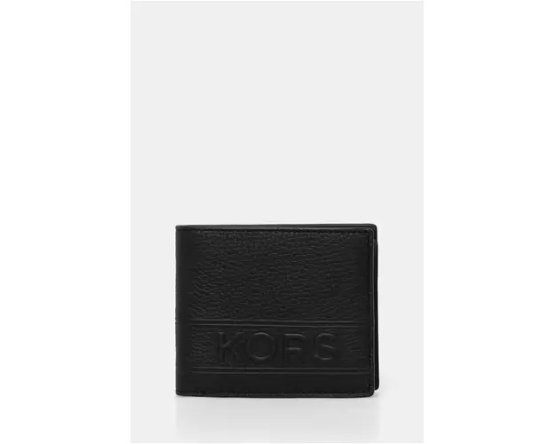 Michael Kors portofel de piele barbati, culoarea negru, 39T4LHDF3L