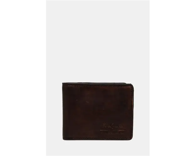 Pepe Jeans portofel de piele TATE WALLET barbati, culoarea maro, PM070387