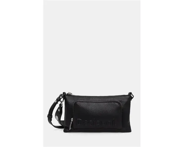 Desigual poseta HALF LOGO FW24 MONIC culoarea negru, 24WAYP02