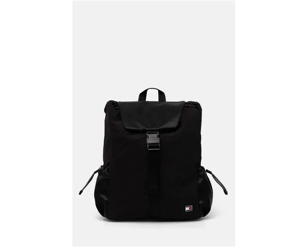 Tommy Jeans rucsac culoarea negru, mare, neted, AW0AW16263