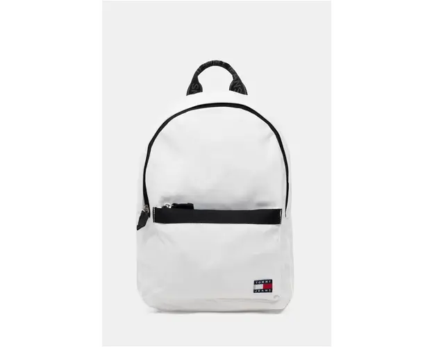 Tommy Jeans rucsac femei, culoarea alb, mare, neted, AW0AW16272