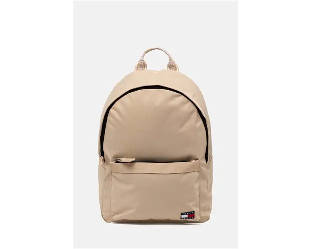 Tommy Jeans rucsac femei, culoarea bej, mare, neted, AW0AW16272