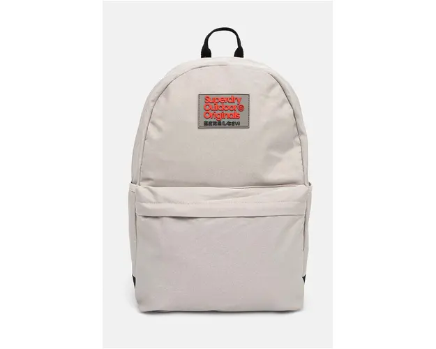 Superdry rucsac femei, culoarea gri, mare, cu imprimeu, W9110374A-8PV