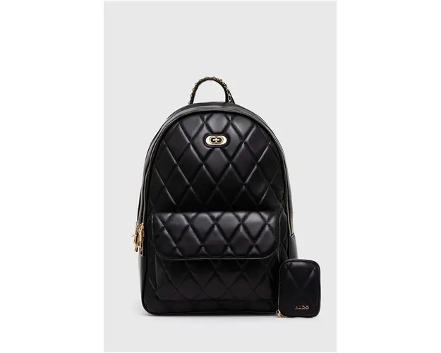 Aldo rucsac LUIGIA femei, culoarea negru, mare, neted, 13824537