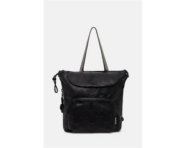 Desigual rucsac ALL MICKEY KRAPINA femei, culoarea negru, mare, neted, 24WAKP01