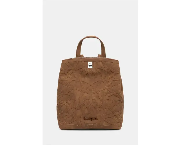 Desigual rucsac OASIS SUMY MINI femei, culoarea maro, mic, neted, 24WAKP25