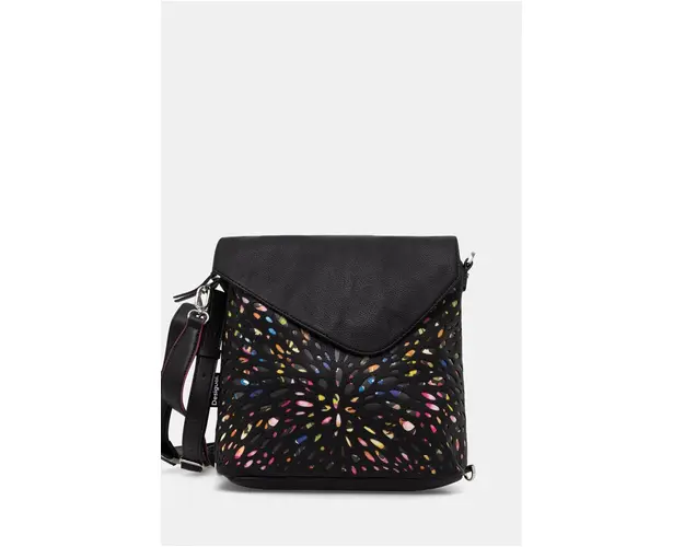 Desigual rucsac BLACKWELL JERSEY femei, culoarea negru, mare, modelator, 24WAKP13