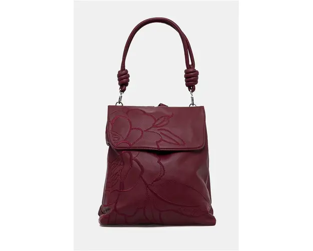 Desigual rucsac KELLER HAMPTON femei, culoarea bordo, mare, neted, 24WAKP33