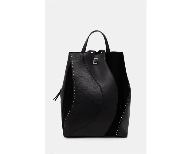 Desigual rucsac KAHLO SUMY femei, culoarea negru, mare, modelator, 24WAKP06