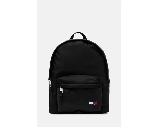 Tommy Jeans rucsac barbati, culoarea negru, mare, neted, AM0AM12395