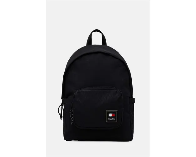 Tommy Jeans rucsac barbati, culoarea negru, mare, neted, AM0AM12402