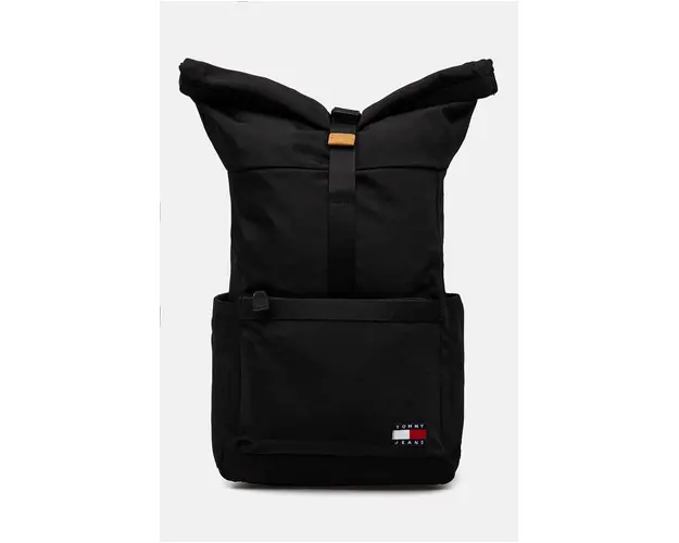 Tommy Jeans rucsac barbati, culoarea negru, mare, neted, AM0AM12414