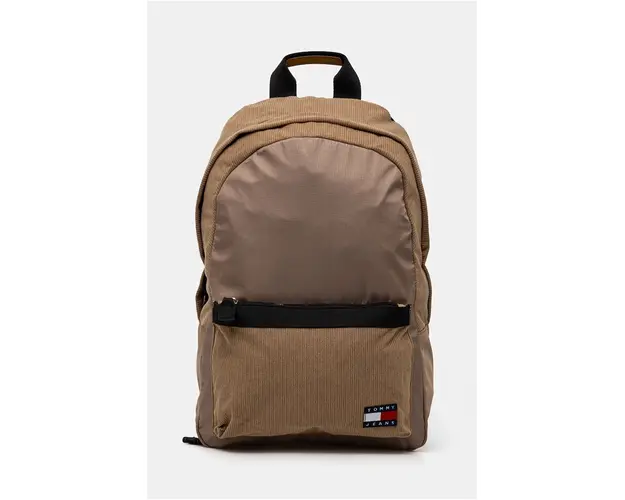 Tommy Jeans rucsac barbati, culoarea verde, mare, neted, AM0AM12619