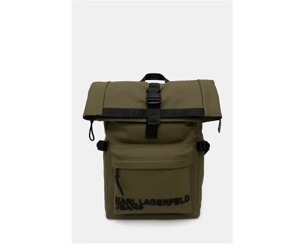 Karl Lagerfeld Jeans rucsac culoarea verde, mare, neted, 245D3027