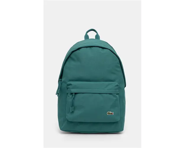 Lacoste rucsac culoarea verde, mare, neted, NU4592NE