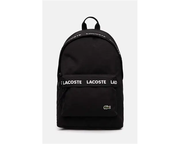 Lacoste rucsac culoarea negru, mare, cu imprimeu, NU4685NZ