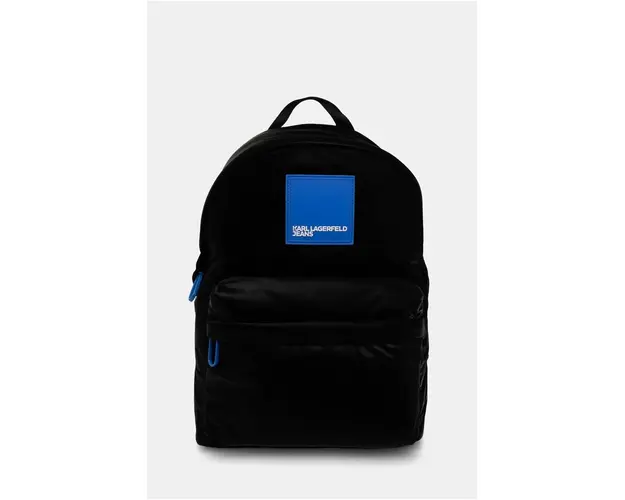 Karl Lagerfeld Jeans rucsac culoarea negru, mare, cu imprimeu, 246D3001