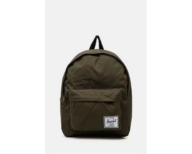 Herschel rucsac culoarea verde, mare, neted, 10825-05129-OS