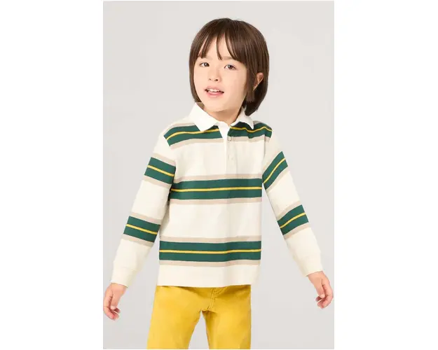 Mayoral tricouri polo din bumbac pentru copii culoarea verde, modelator, 4104