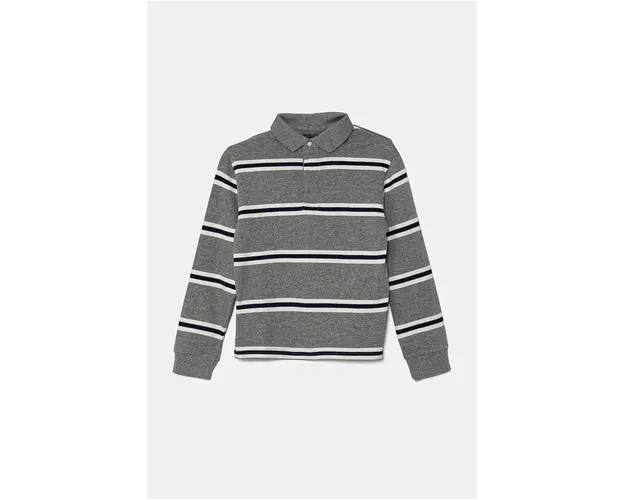 Mayoral tricou polo copii culoarea gri, modelator, 7102