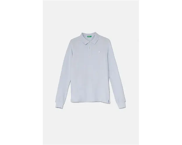 United Colors of Benetton longsleeve din bumbac pentru copii neted, 3089C300Z