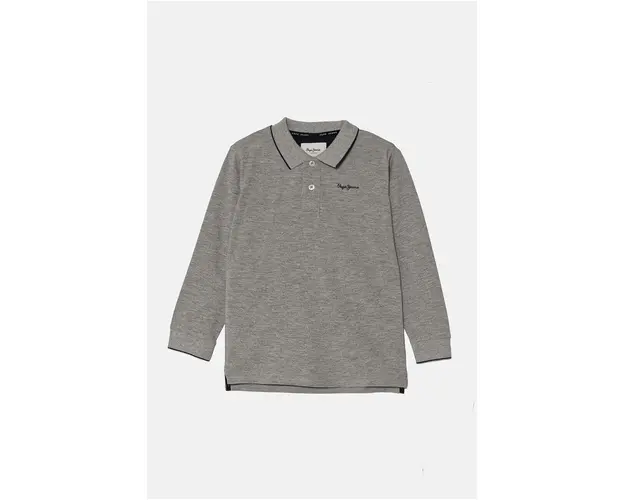Pepe Jeans longsleeve copii NEW THOR LS culoarea gri, cu imprimeu, PB540968