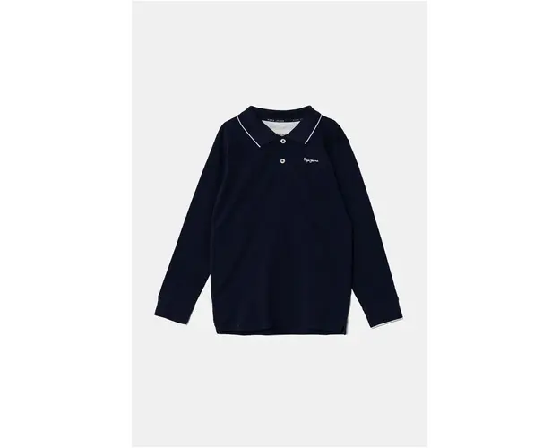 Pepe Jeans longsleeve copii NEW THOR LS culoarea albastru marin, cu imprimeu, PB540968