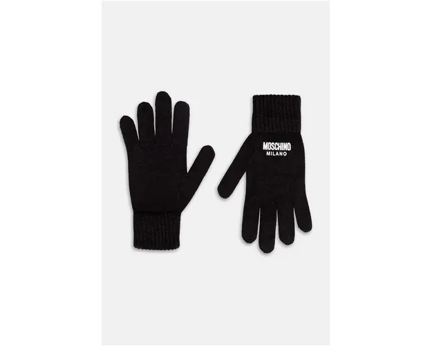 Moschino manusi femei, culoarea negru, M3155 65252