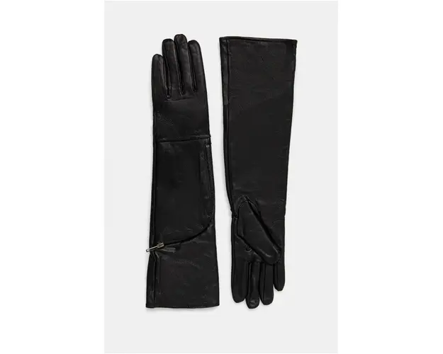 Gestuz manusi de piele femei, culoarea negru, 10909521