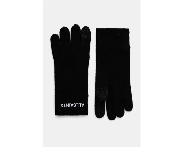 AllSaints manusi din amestec de lana culoarea negru, 29AS101710