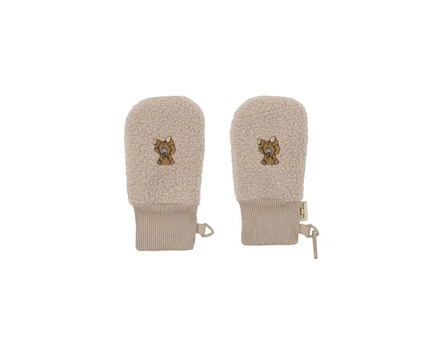 Konges Sløjd manusi copii SAFA BABY MITTENS GRS culoarea bej, KS101291