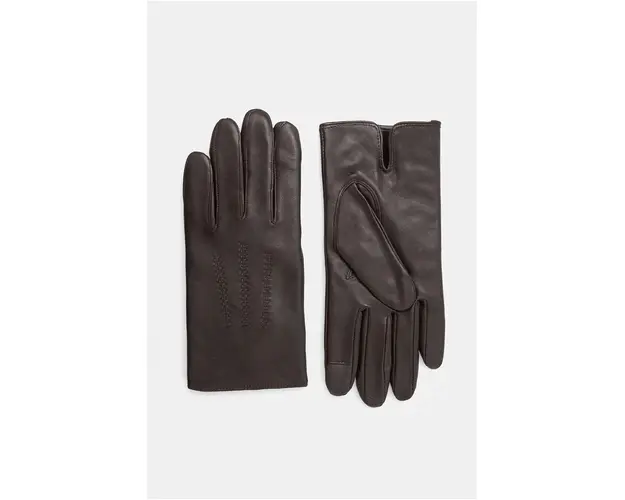 BOSS manusi de piele barbati, culoarea maro, 50526681