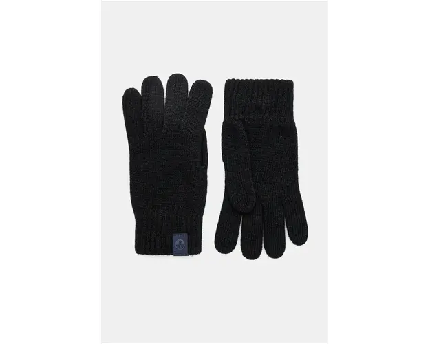 North Sails manusi din amestec de lana culoarea negru, 623291