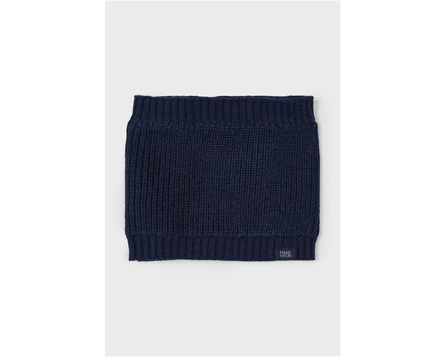 Mayoral fular din bumbac pentru copii culoarea albastru marin, neted, 10819