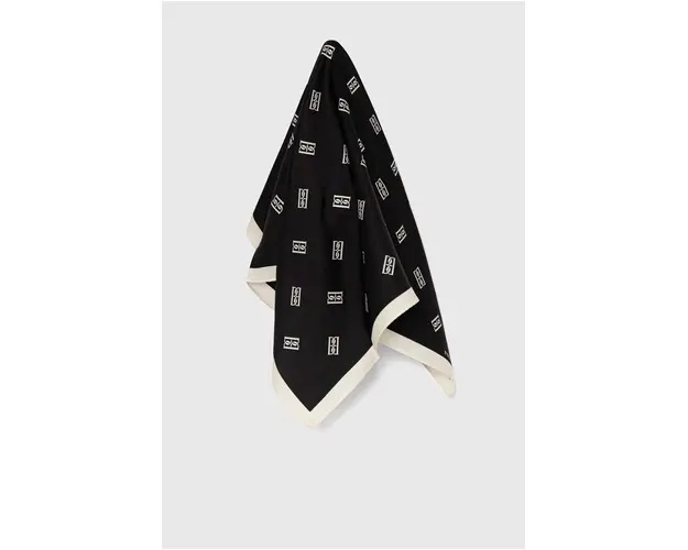 By Malene Birger esarfa de matase MONNIS culoarea negru, modelator, Q70130019