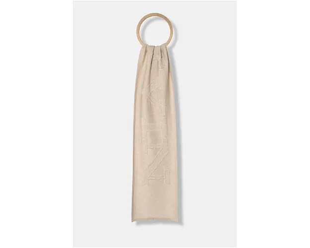 Lanvin fular femei, culoarea bej, neted, 6L3018.U7714