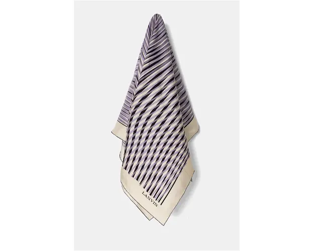 Lanvin esarfa de matase culoarea violet, modelator, 6L9090.SS183