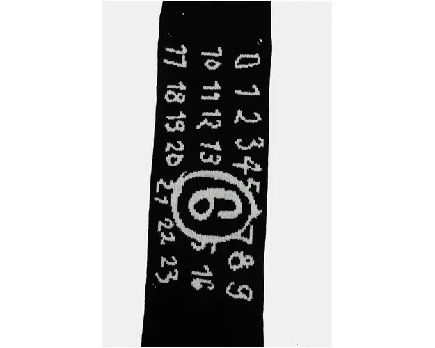 MM6 Maison Margiela esarfa de lana culoarea negru, modelator, S62TE0052.M13074