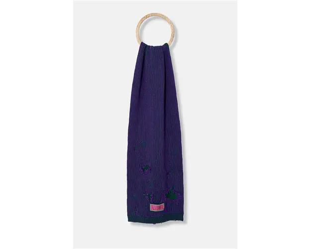 MM6 Maison Margiela esarfa de lana culoarea violet, modelator, S62TE0051.M13076
