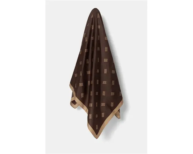 By Malene Birger esarfa de matase MONNAS culoarea maro, modelator, Q70130020