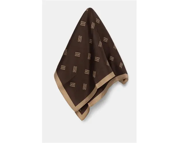 By Malene Birger esarfa de matase MONNIS culoarea maro, modelator, Q70130021