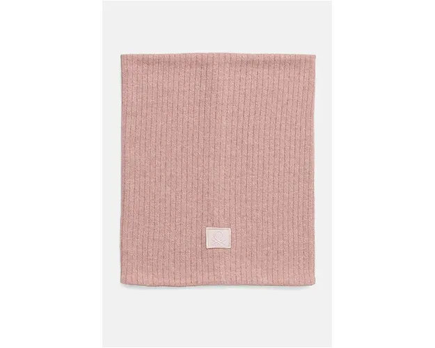 United Colors of Benetton fular impletit culoarea roz, melanj, 6FEECU00N
