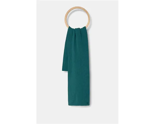 United Colors of Benetton esarfa de lana pentru copii culoarea verde, neted, 1044CU00V