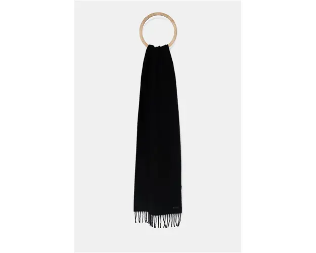 BOSS fular barbati, culoarea negru, neted, 50517218
